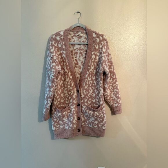 UGG | Joselyn Leopard-Print Cardigan in Cliff Leopard | M - Picture 4 of 9